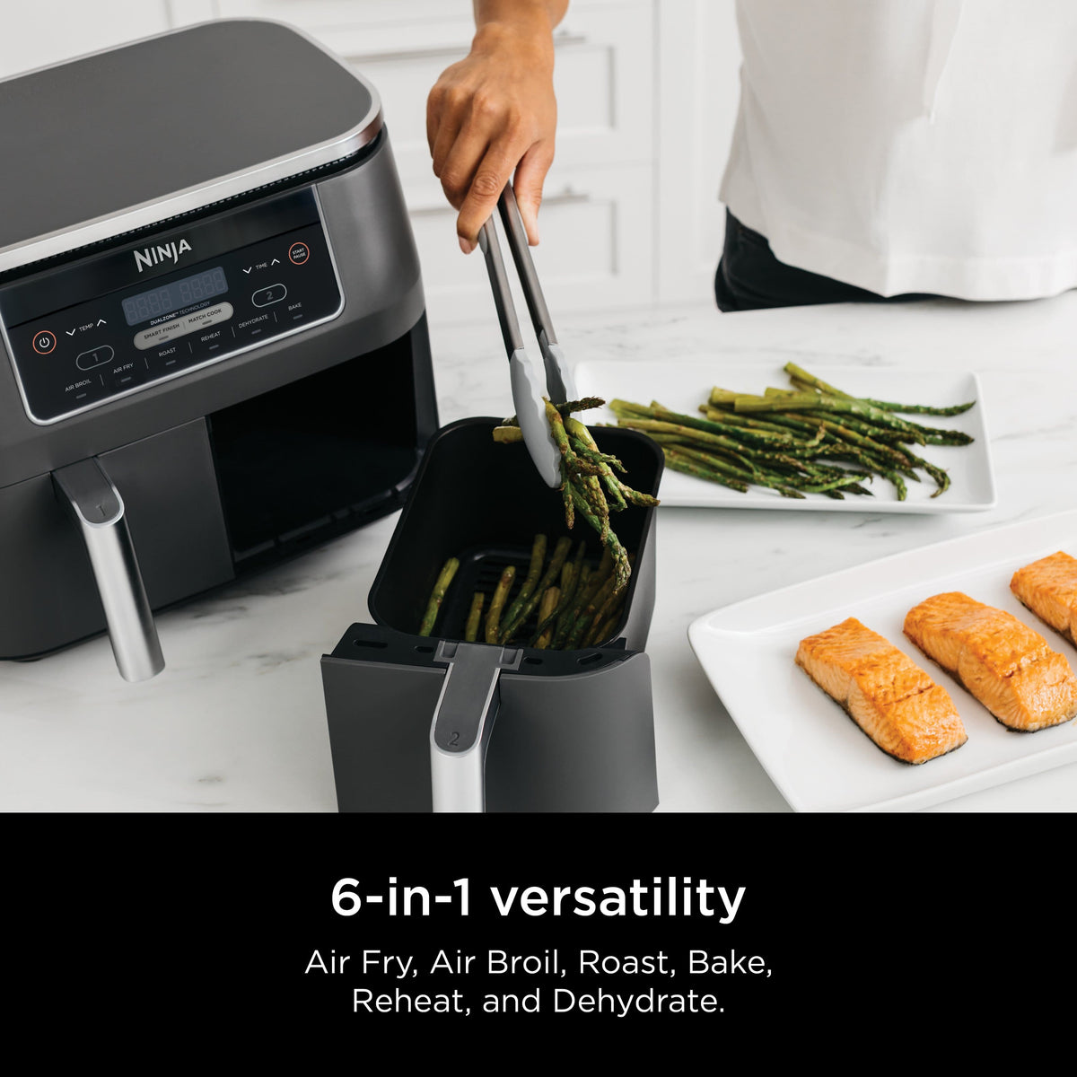 Ninja Foodi DualZone 6-in-1 8-Qt Air Fryer – Black