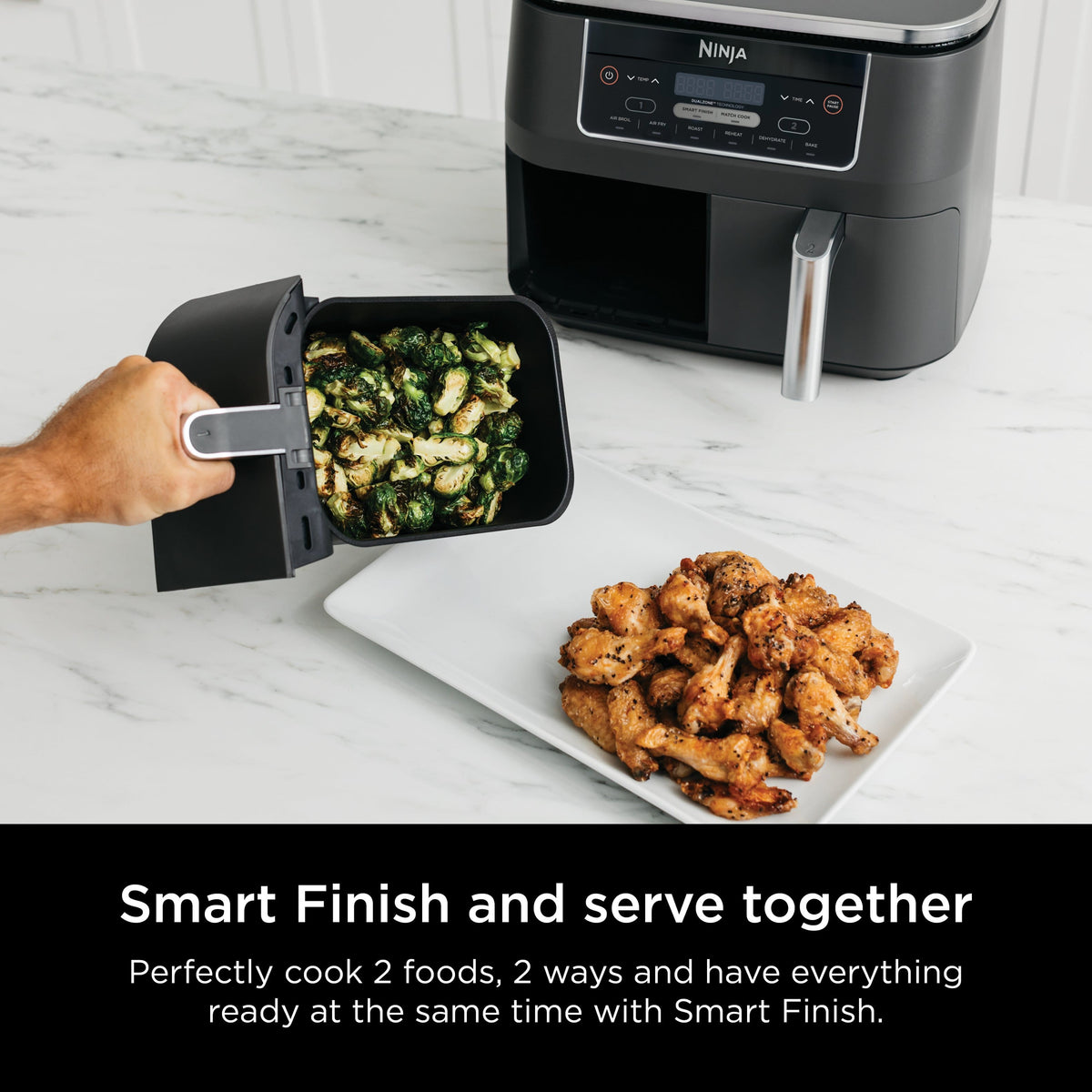 Ninja Foodi DualZone 6-in-1 8-Qt Air Fryer – Black