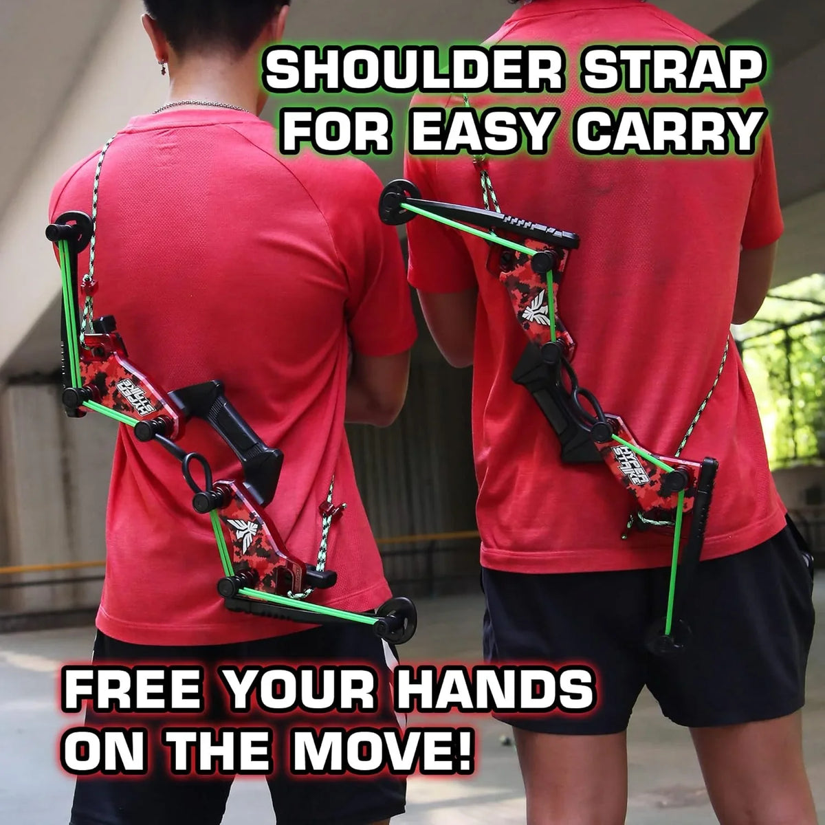 2. Master Controller Bow, 20 Zynix Whistle Arrows, 2 Parachute Replacement Parts, 2 Shoulder Straps and 4 Arrow Bags - Long-distance Outdoor Equipment