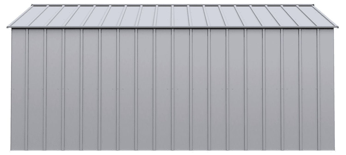 Arrow Classic 14x14-ft Flute Grey Corrosion-Resistant Steel Shed