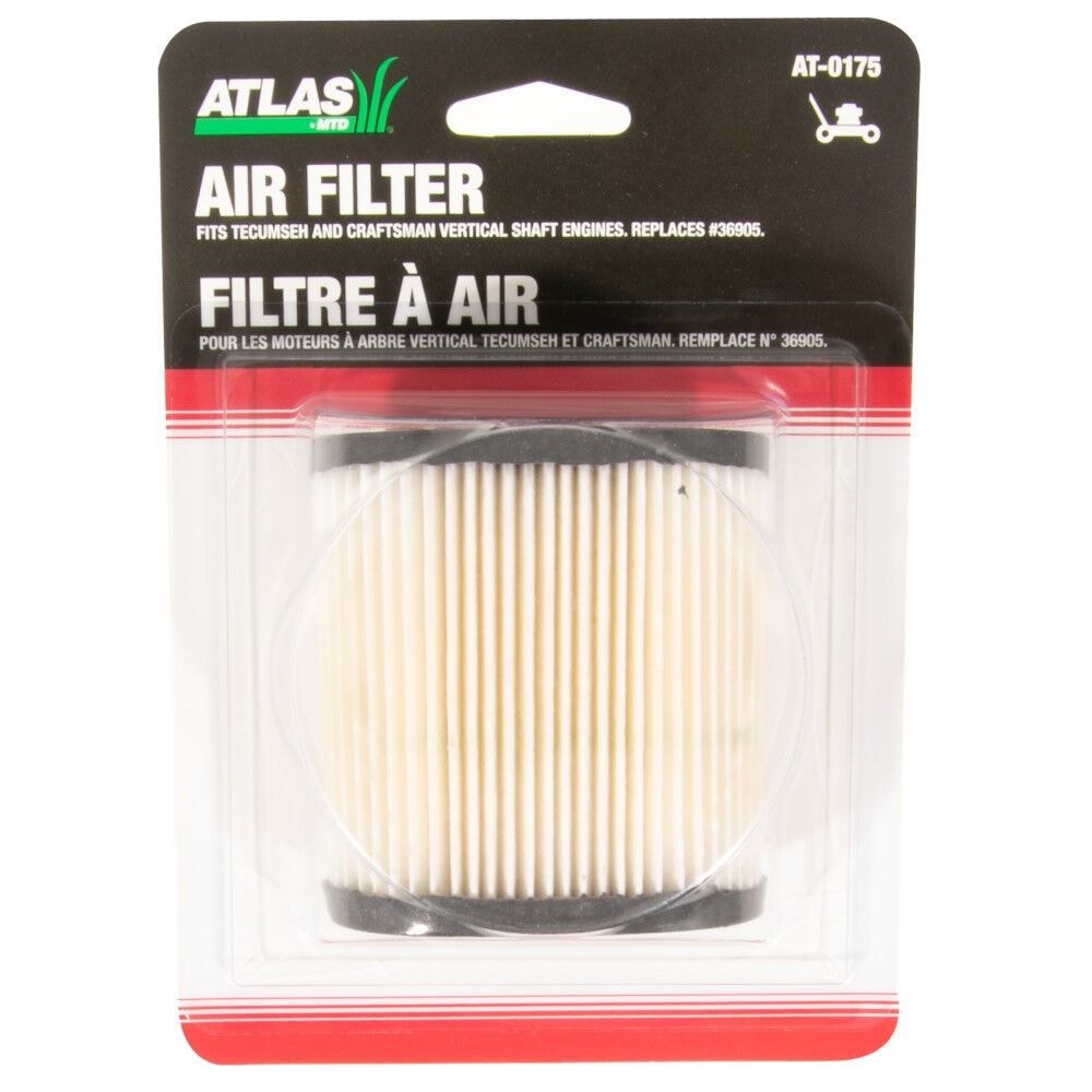 Atlas Lawn Mower Air Filter Replacement Cartridge for Tecumseh, Craftsman