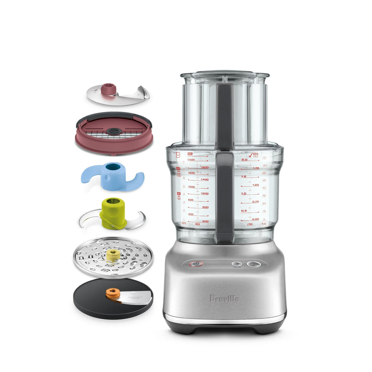 Breville Paradice 9 Food Processor, Brushed Stainless Steel