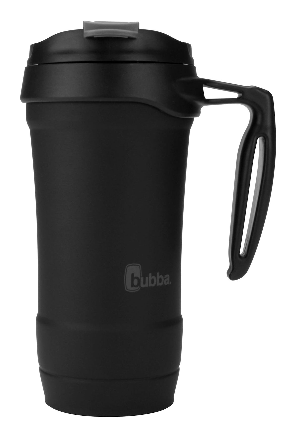 bubba Hero Stainless Steel Insulated Travel Mug with Handle, Rubberized Licorice, 18 oz