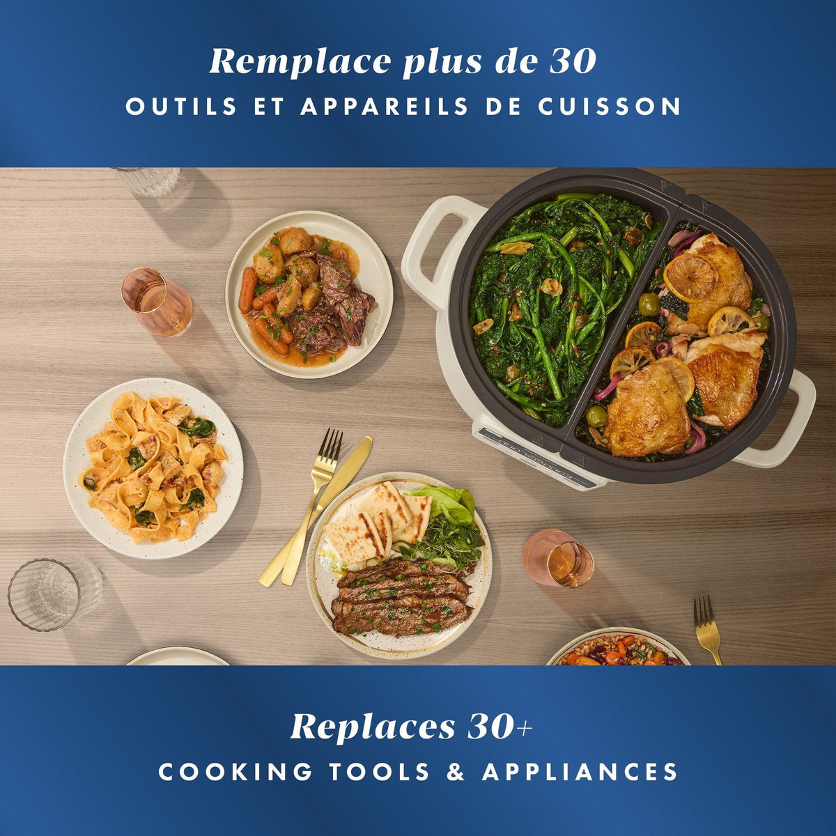Crockpot Ceramic-Coated Multi-Meal Slow Cooker, 3.7-qt