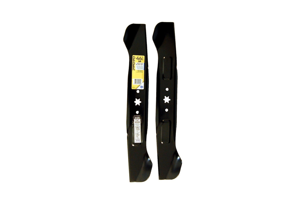 Cub Cadet NX-15 Riding Mower 2-in-1 High-Lift Blade Set, Fits 2015 & After Models, Black, 46-in, 2-pk