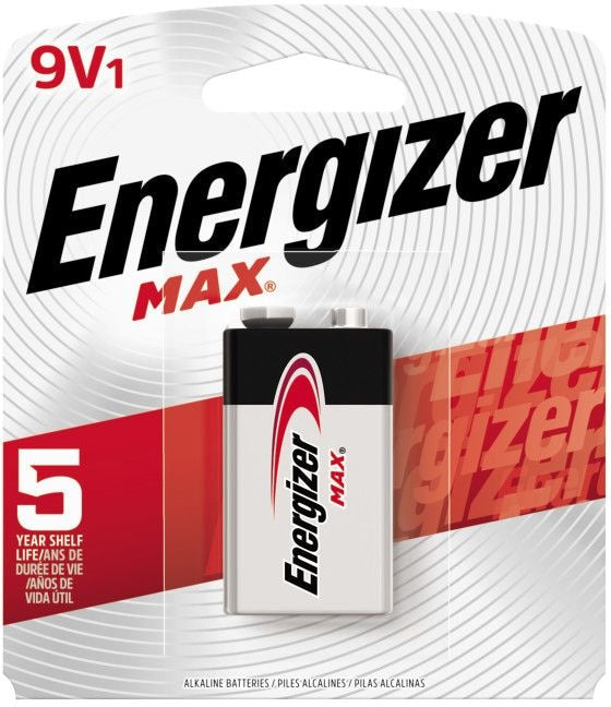 Energizer Max 1-pk 9V / 9 Volt Alkaline Battery, Long Lasting, All Purpose
