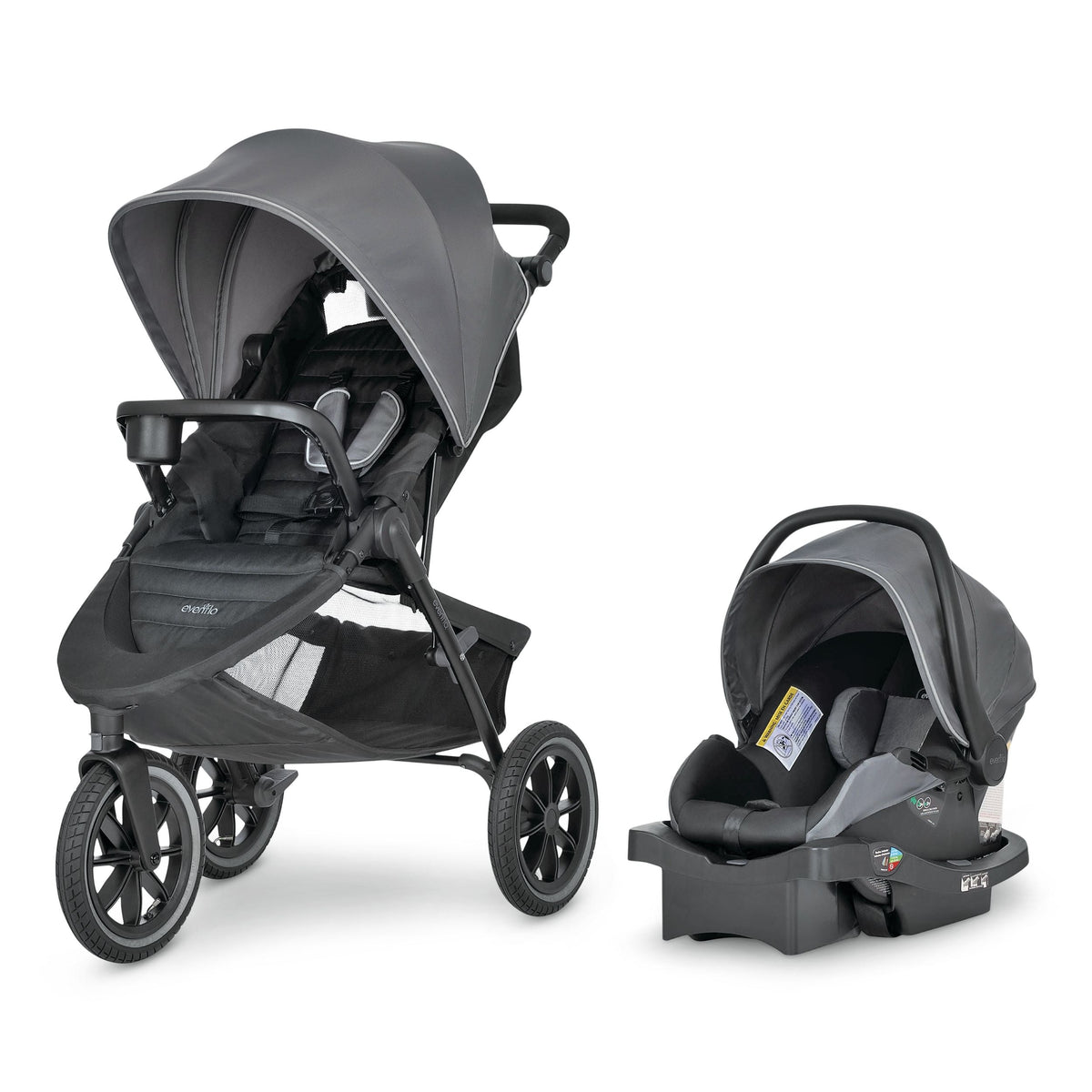 Evenflo Folio3 Lightweight Stroll &Jog Travel System, Assorted