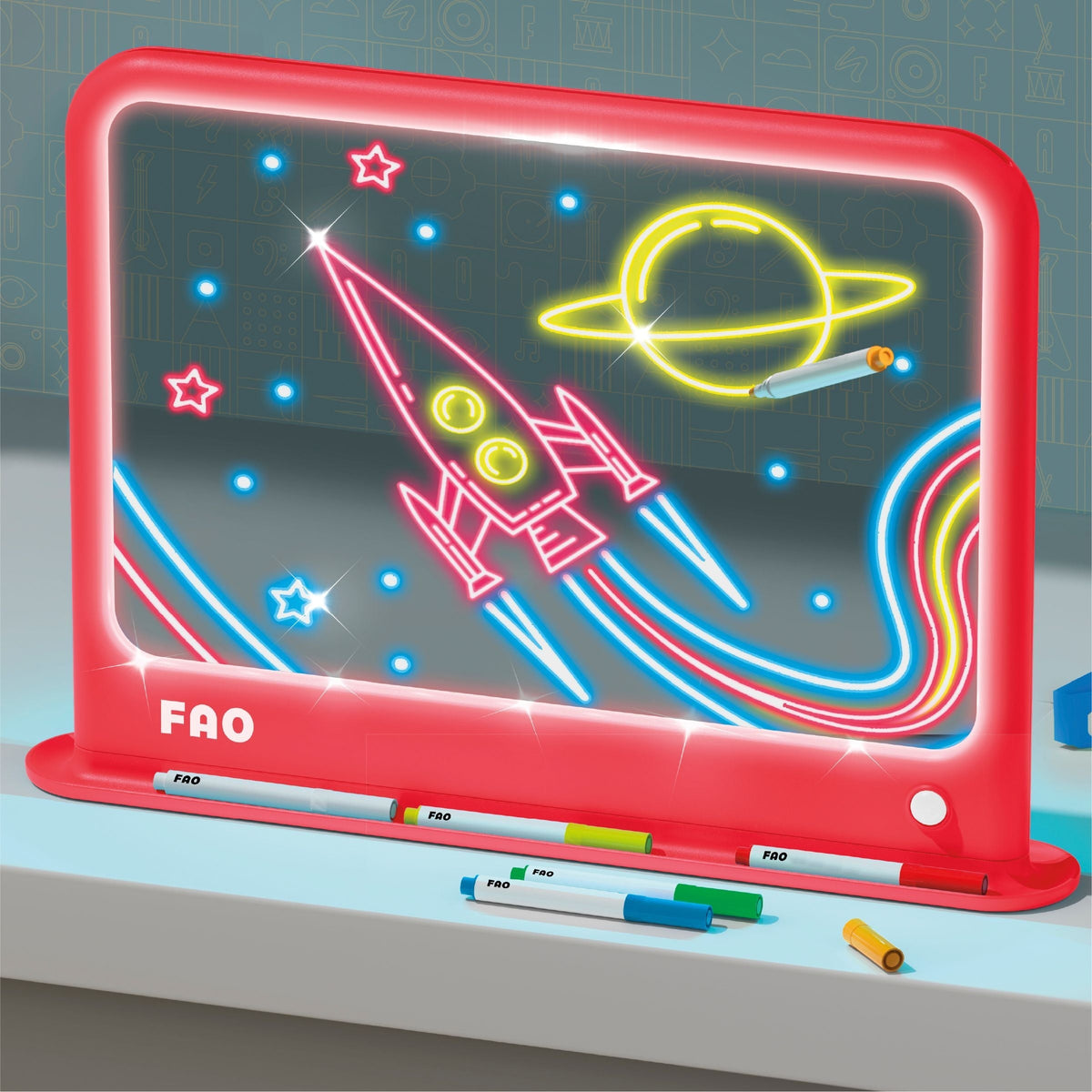 FAO Schwarz Drawing Light Designer Deluxe, Red