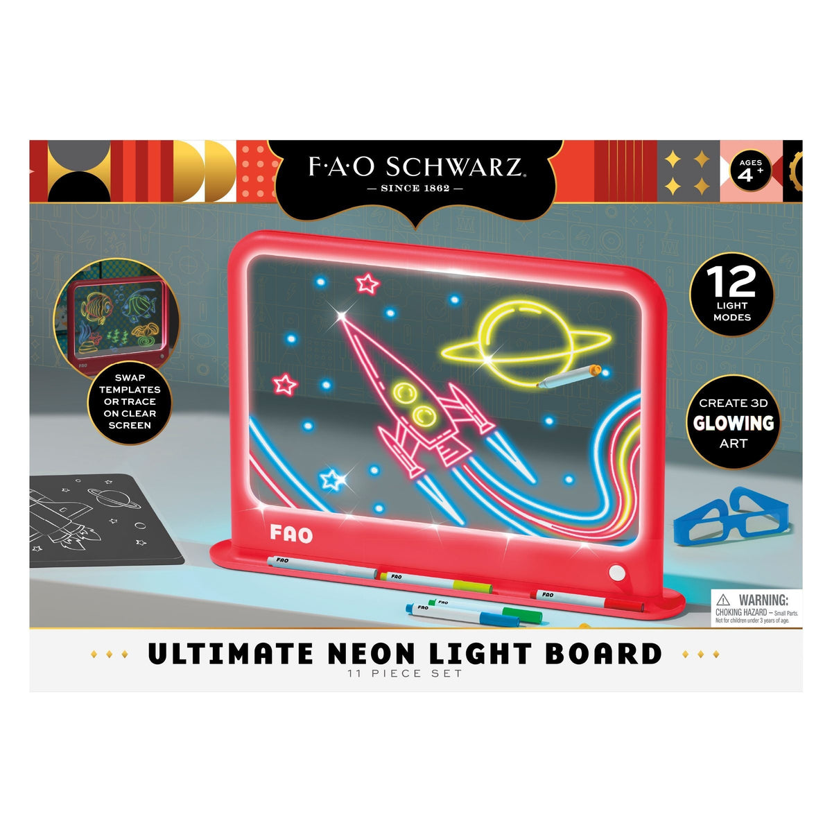 FAO Schwarz Drawing Light Designer Deluxe, Red