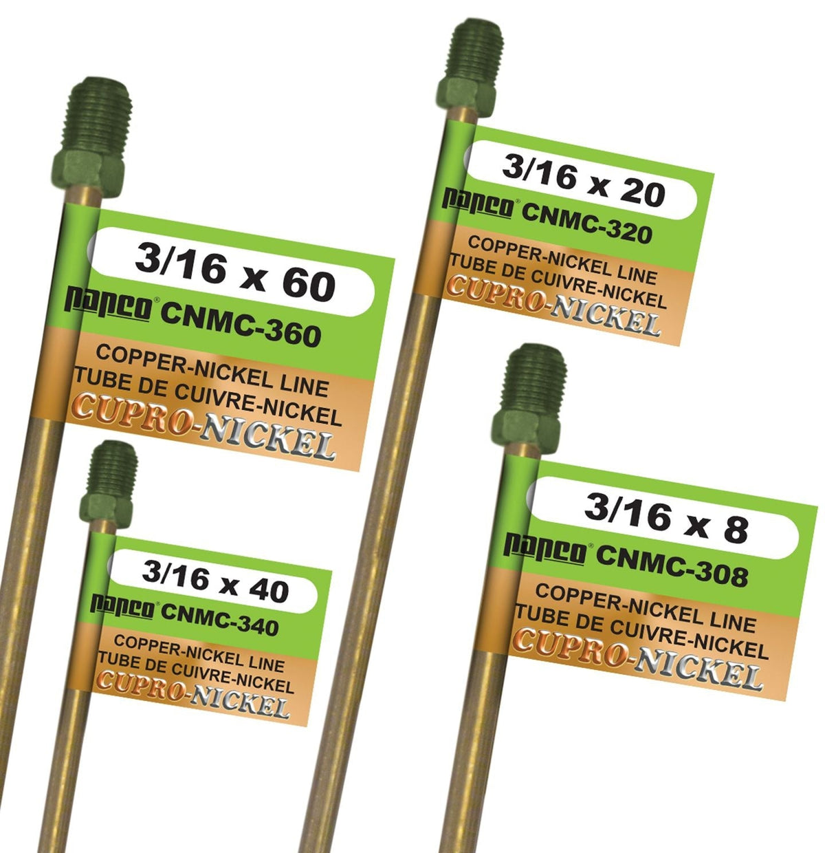 H. Paulin CNMC320 Nickel Brake Line, European, 20 x 3/16-in Please make sure this part fits your need