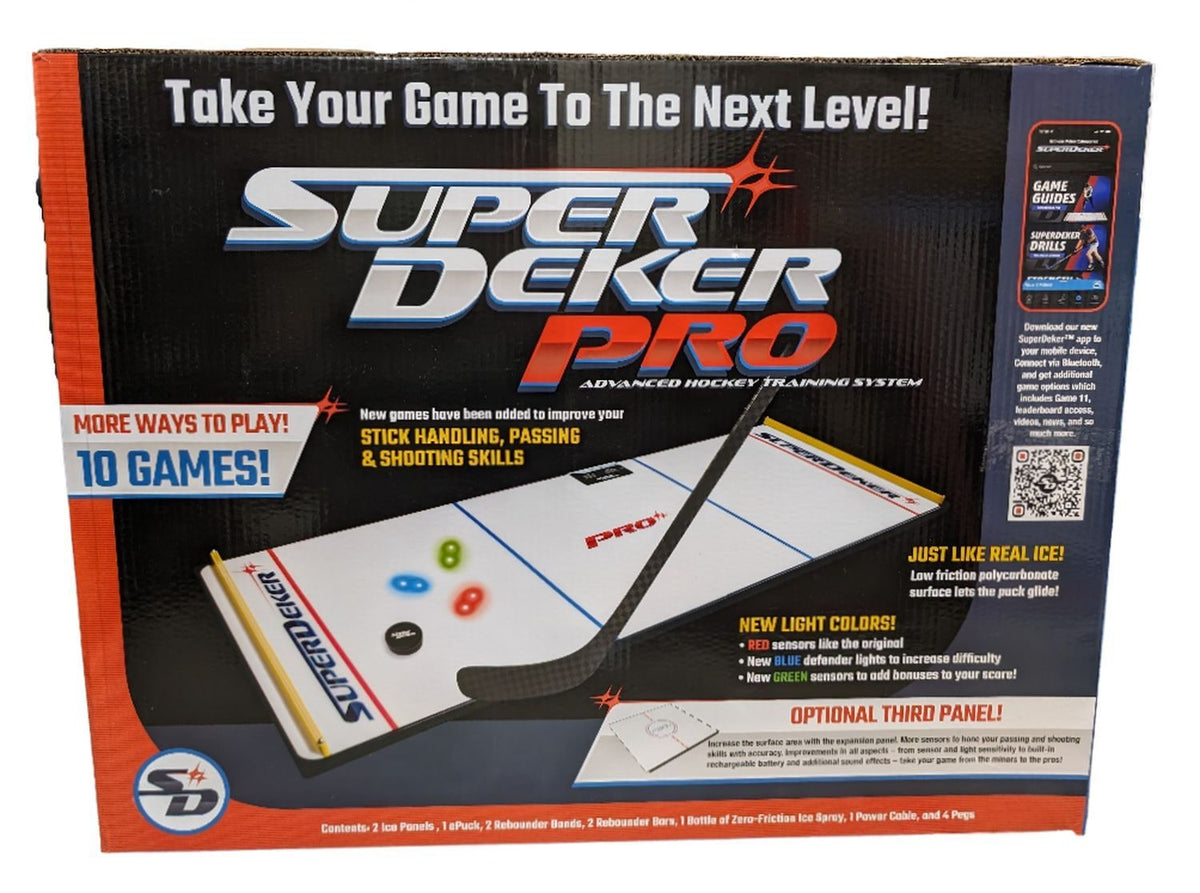 HockeyShot SuperDeker PRO Advanced Hockey Training System, 2-Panel with App