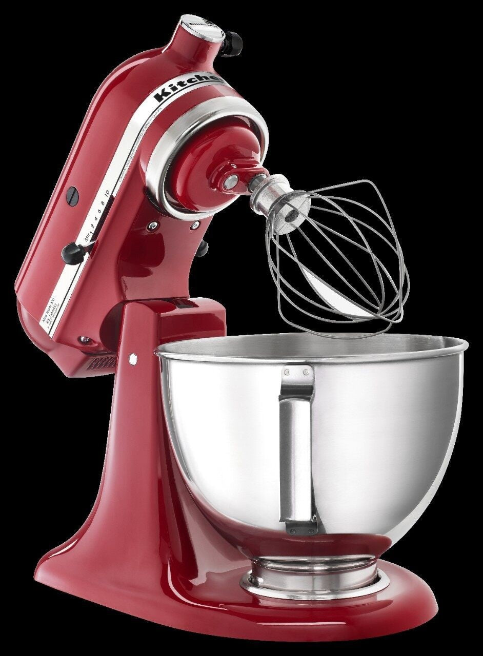 KitchenAid 4.5 Quart Tilt-Head Stand Mixer with 10 Speeds, Empire Red
