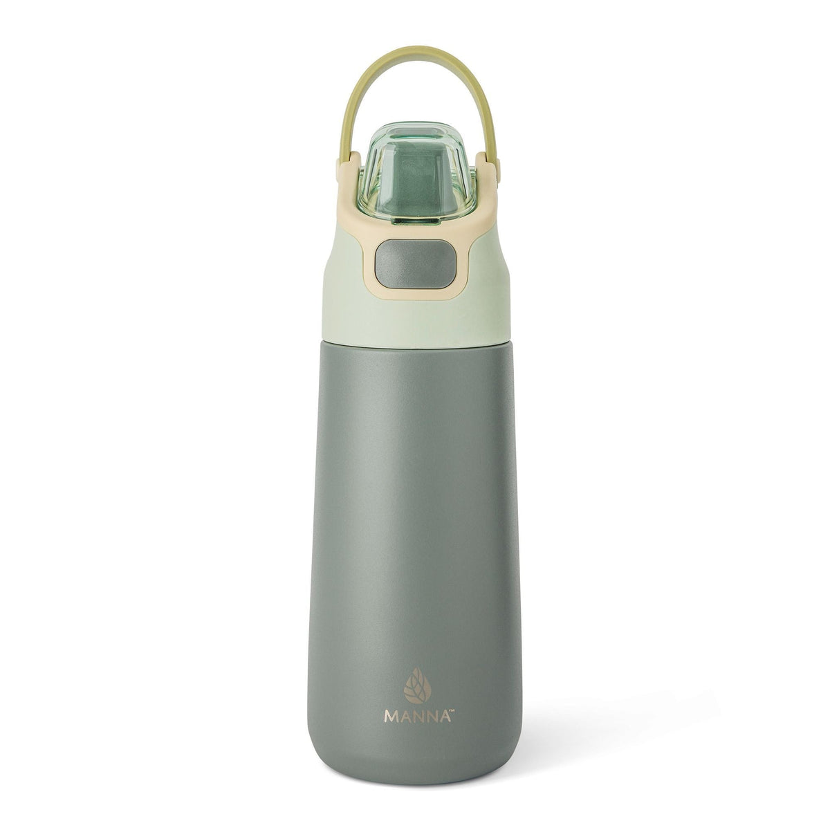 Manna Tandem Eco Stainless Steel Insulated Bottle, 16-oz, Midnight, with Permalock Lid