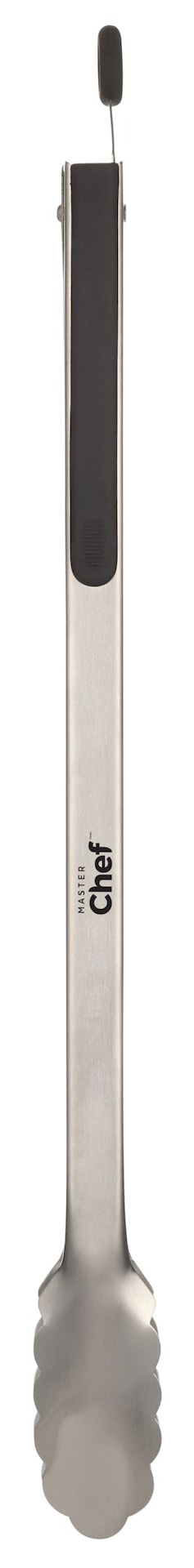 Master Chef Steel Locking Tongs with Soft Grips, 16-in
