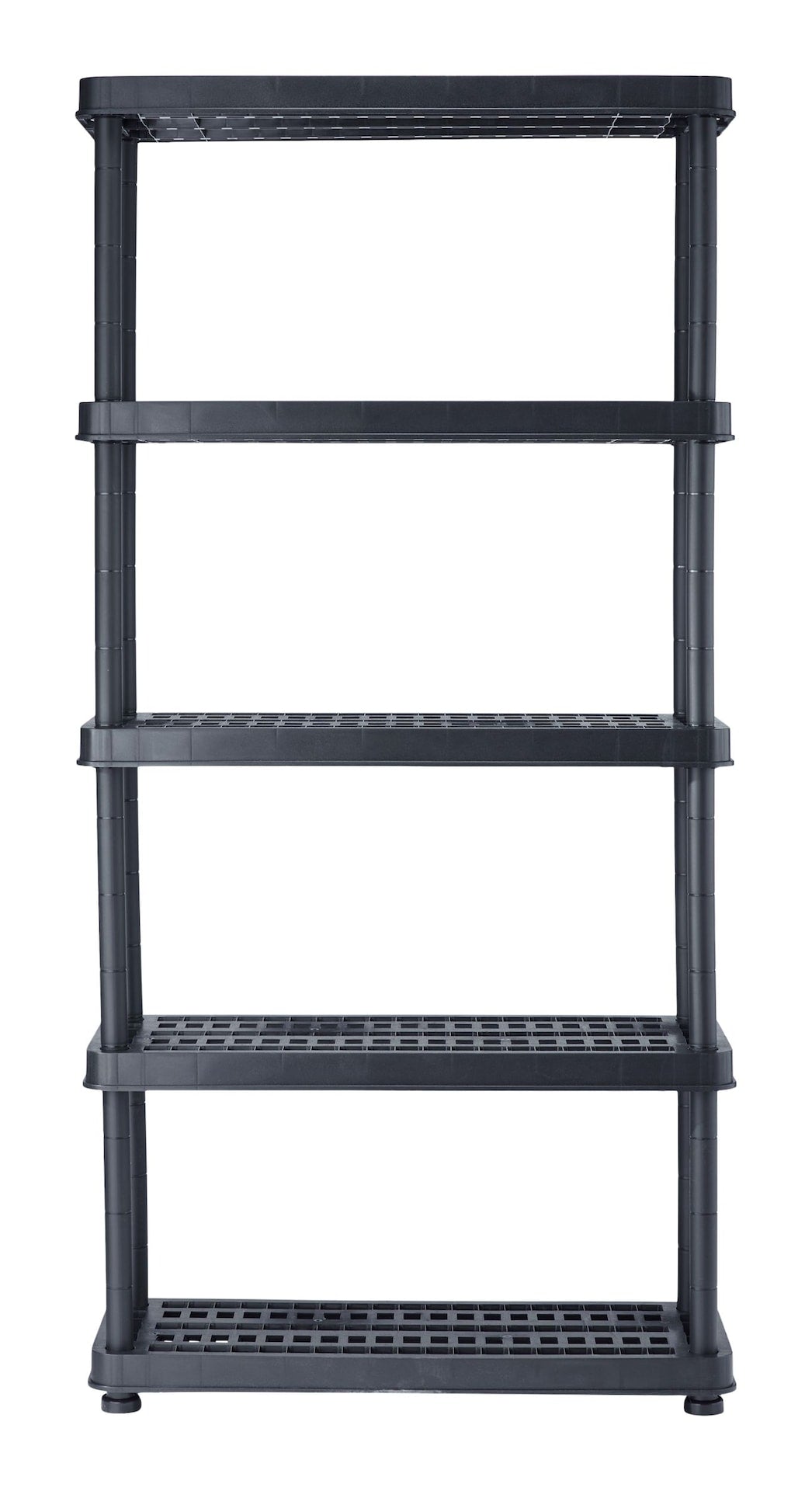 Mastercraft Adjustable 5-Shelf Resin/ Plastic Storage Rack/ Shelving Unit, 36 x 14 x 72-in