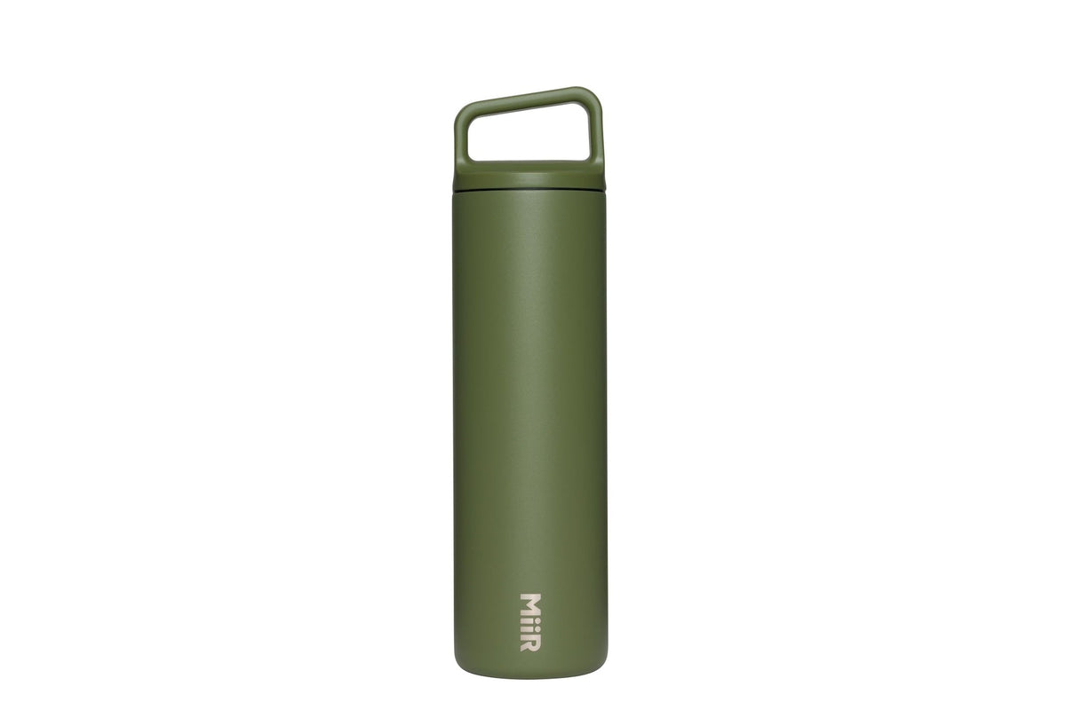 MiiR Wide Mouth Stainless Steel Insulated Travel Water Bottle, Evergreen, 20-oz