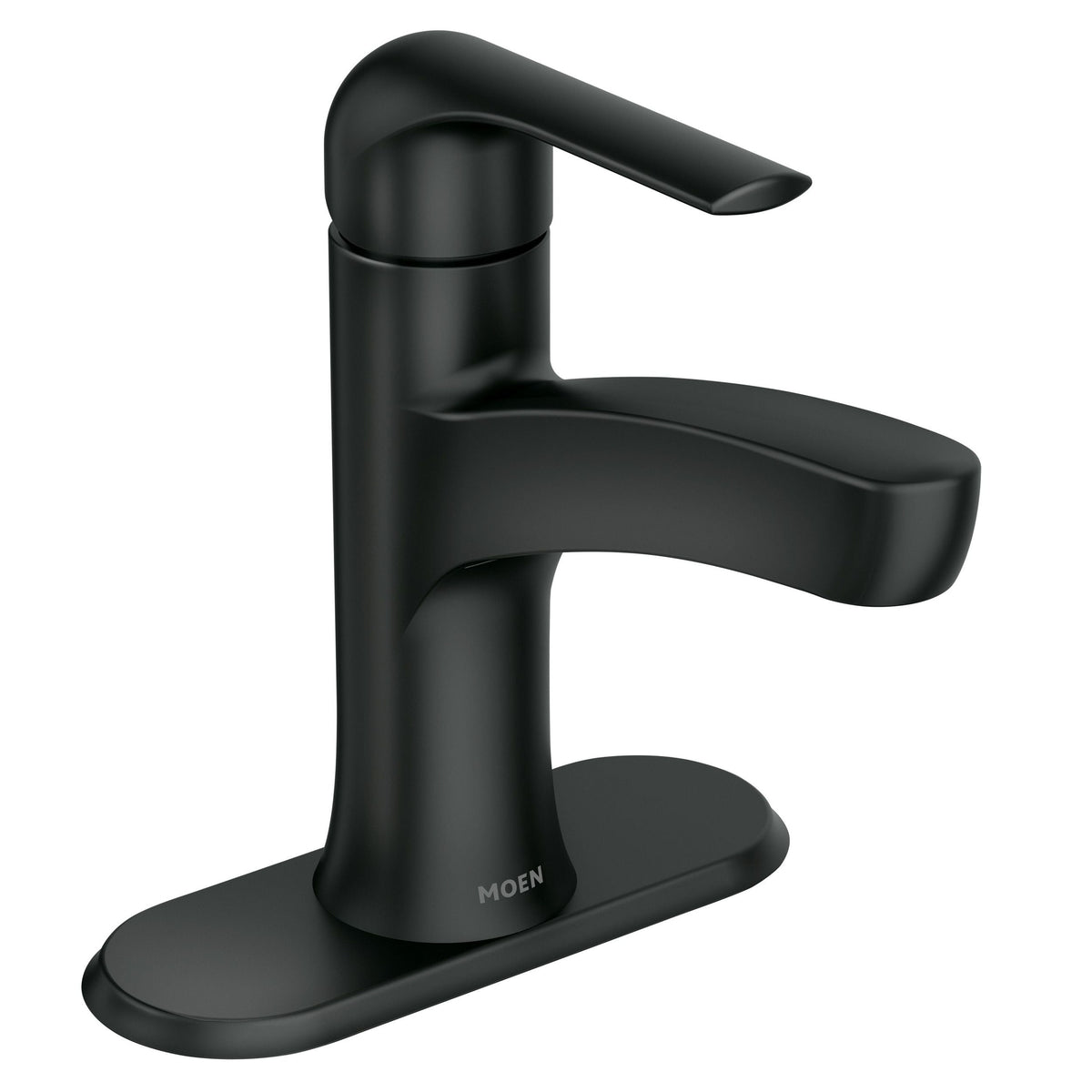 Moen Tilson Single-Handle Matte Black Bathroom Lavatory/Bathroom Sink Faucet