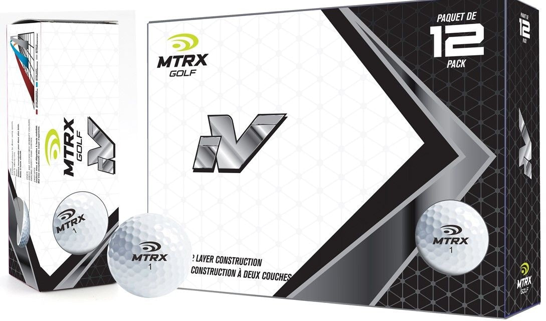 MTRX iV Golf Balls, Yellow, 12-pk