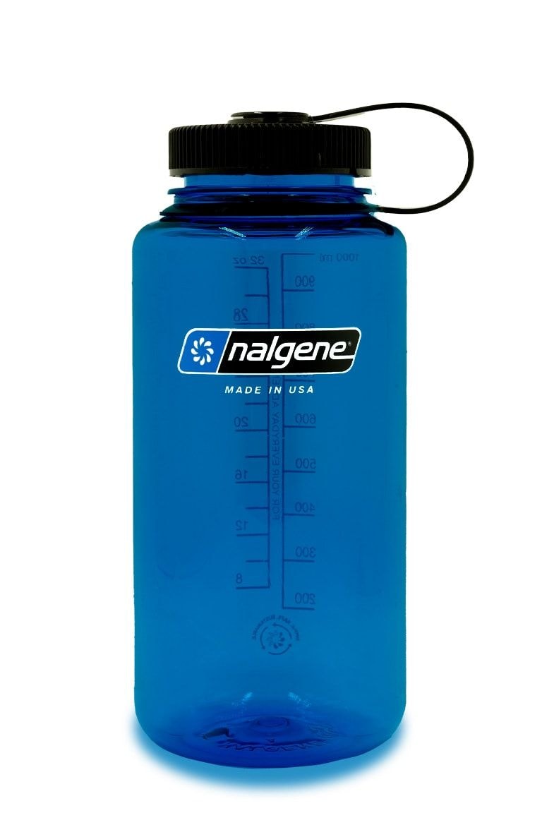 Nalgene Sustain Wide Mouth Water Bottle, Slate Blue, 32-oz