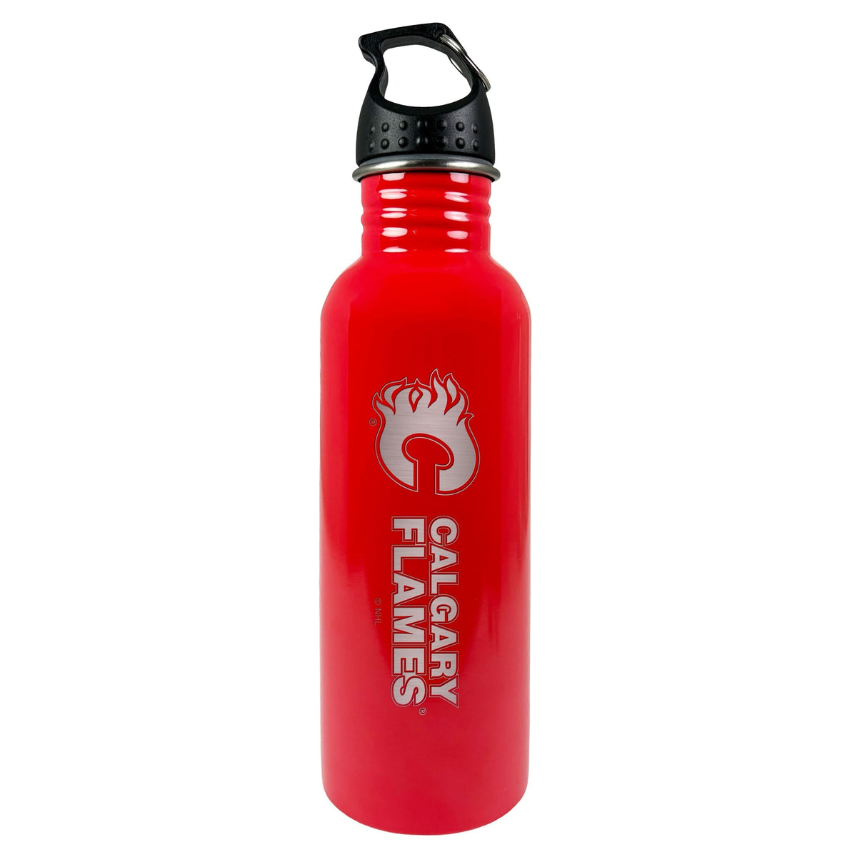 NHL Calgary Flames Stainless Steel Water Bottle, 25-oz