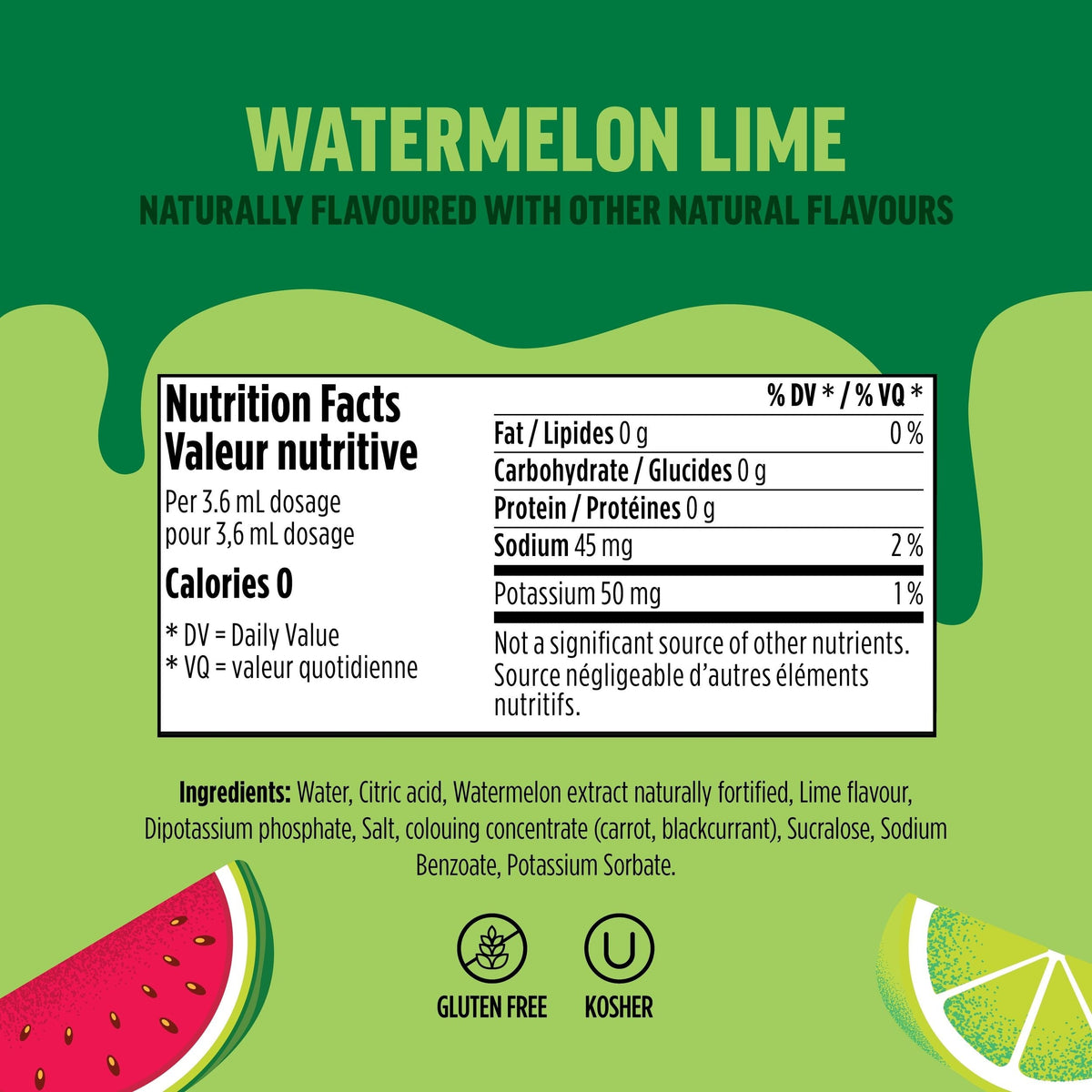 Ninja Thirsti FRUITI CHILL Watermelon Lime Flavoured Water Drops