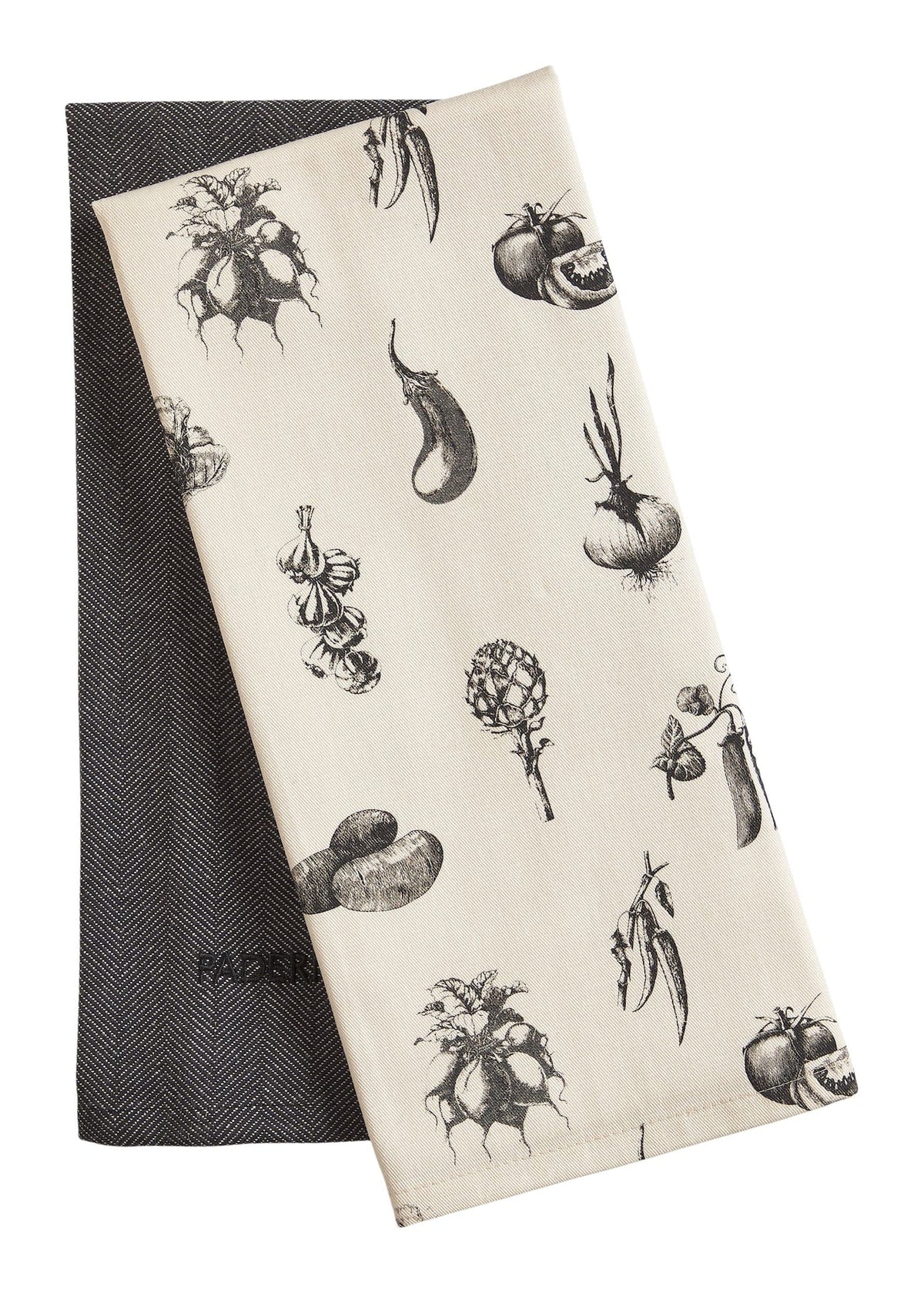 PADERNO All-Purpose Cotton Kitchen Towels, Grey, 2-pk