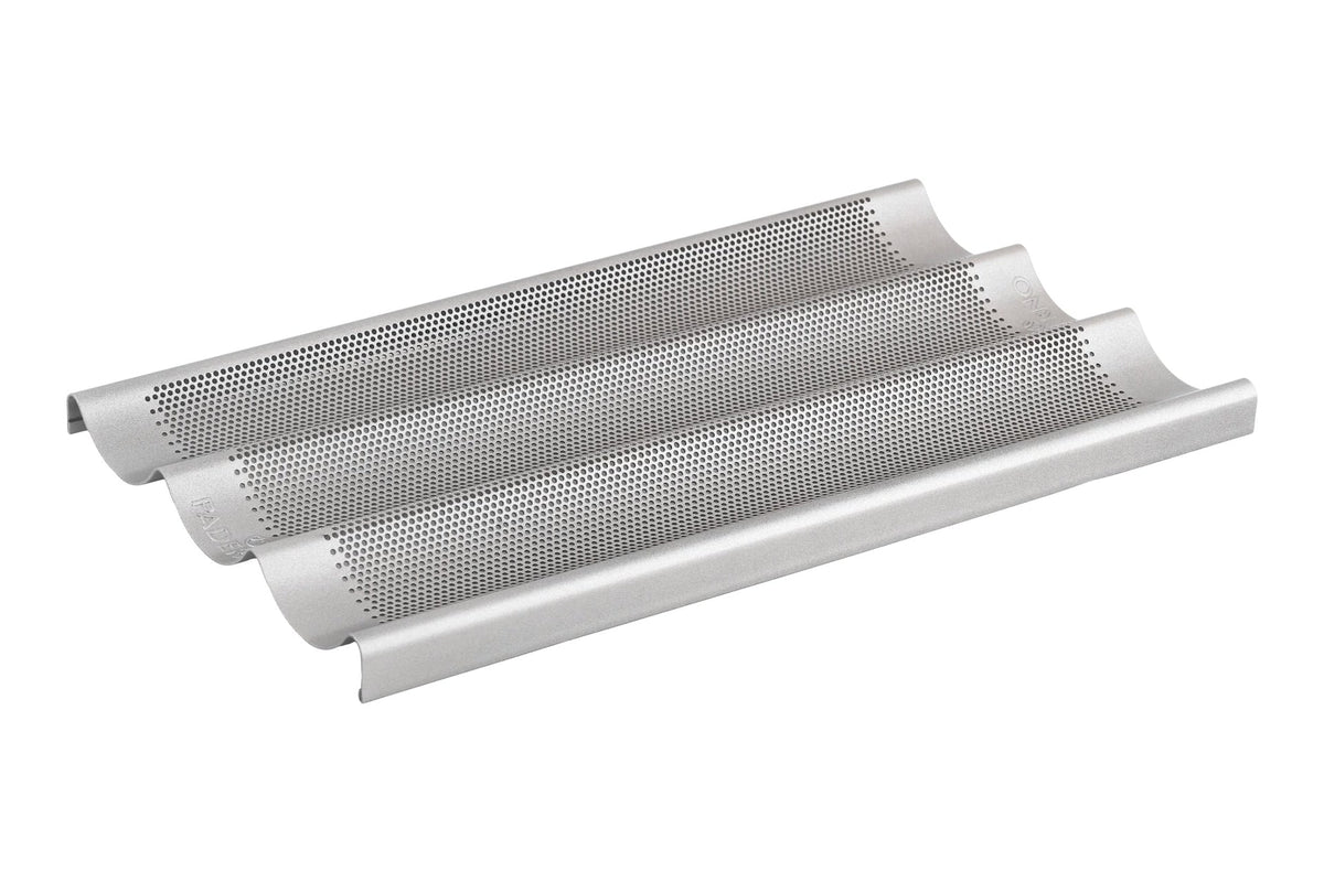Paderno Professional Non-Stick Baguette Pan, Champagne