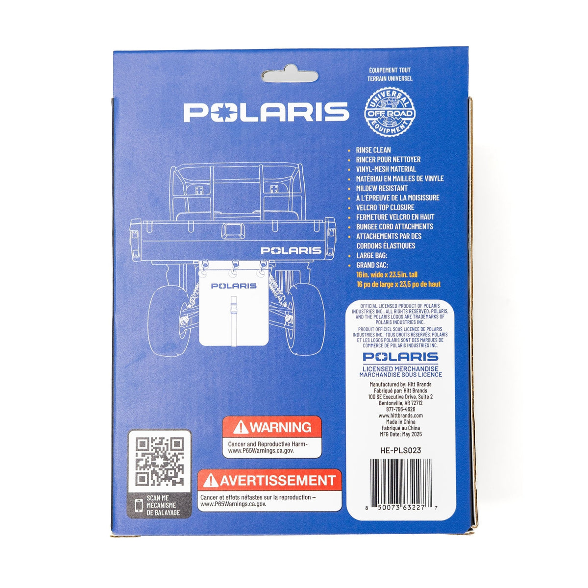Polaris Off-Road Trash Sack, Black