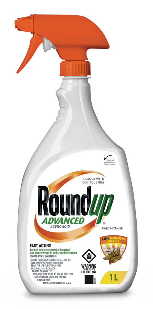 RoundUp Advanced Ready-To-Use Grass & Weed Control Spray, 1-L