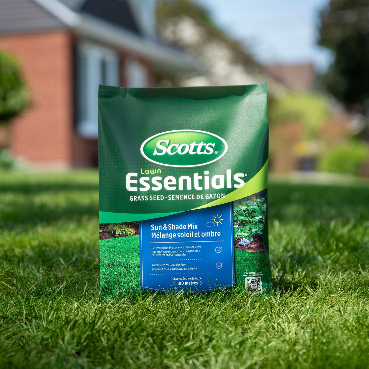 Scotts Lawn Essentials Sun & Shade Grass Seed Mix, Weed-Free, 5-kg