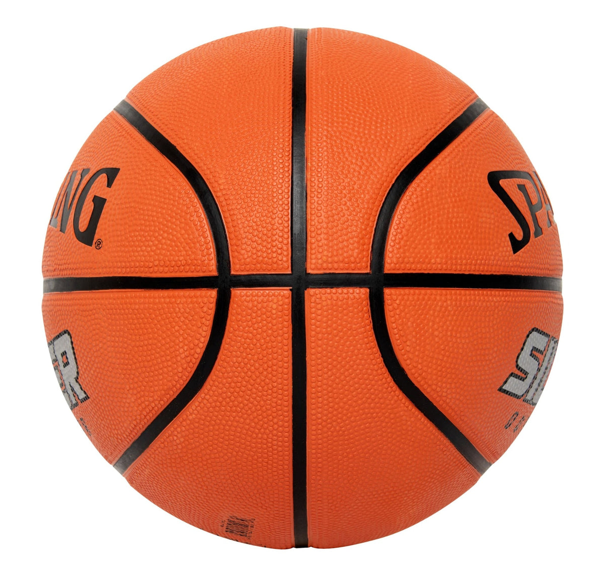 Spalding Silver Outdoor Rubber Basketball, Official Size 7 (29.5-in), Orange