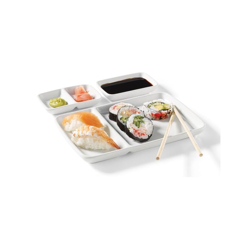 Starfrit Oven & Dishwasher Safe Ceramic Fondue Plate, Serves 2, 6-pc