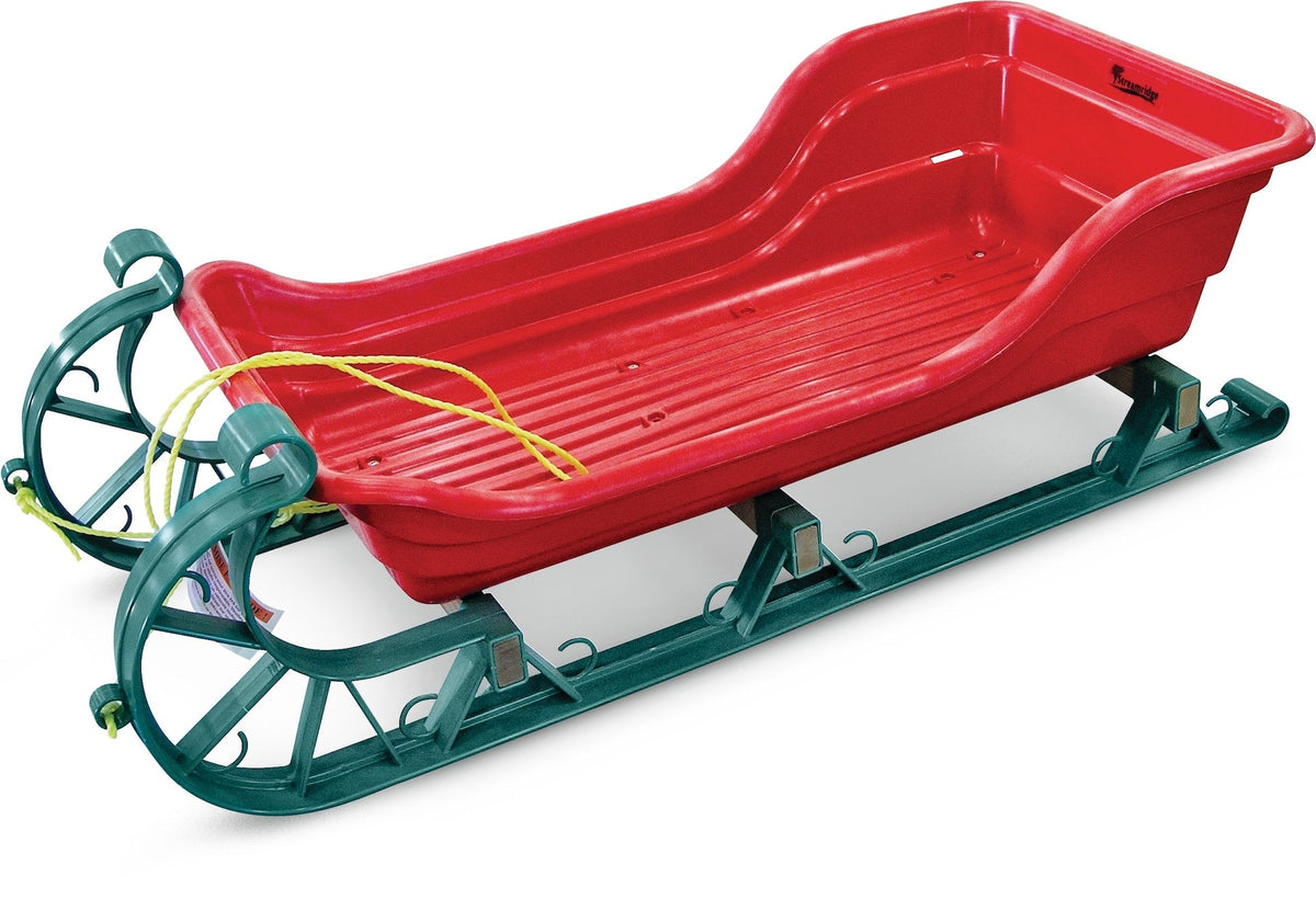 Streamridge Snow Cutter Baby & Toddler Lightweight Vintage Style Sleigh/Sled with Tow Rope