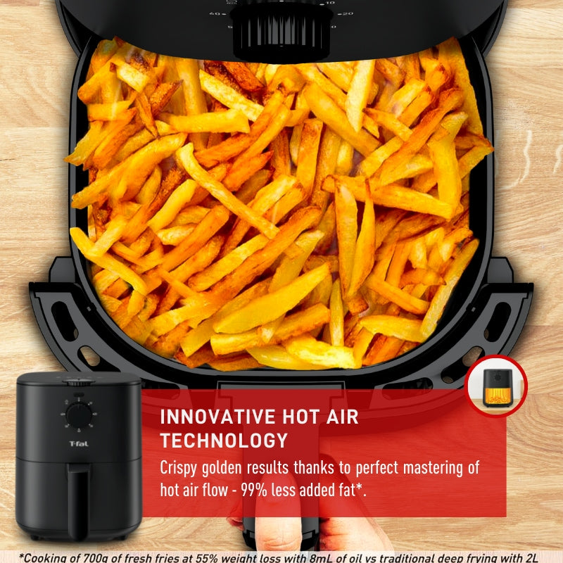 T-fal Easy-Fry Compact Air Fryer with Non-Stick Basket, 3.69-qt