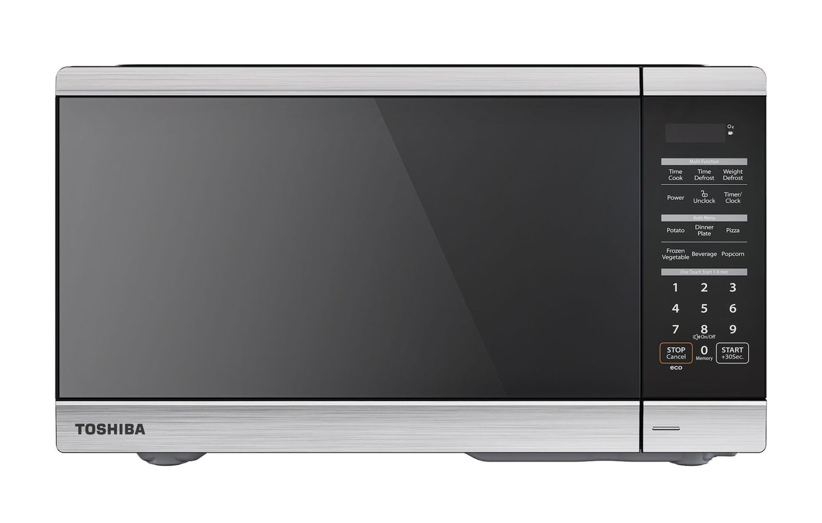 Toshiba ML3-EM16PAI(SS)/CA Countertop Microwave with Smart Sensor Cooking, 1200W, 1.6-cu.ft, Stainless Steel