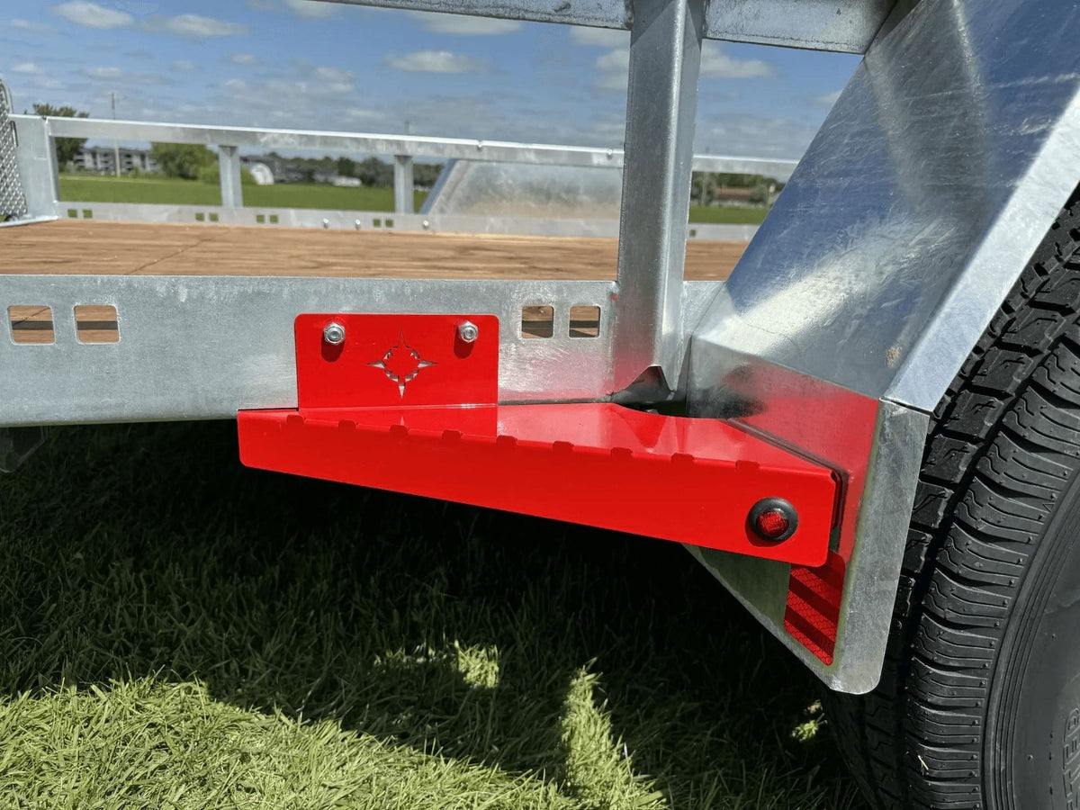 True North 77-in x 12-ft Utility Trailer With Gate, Silver