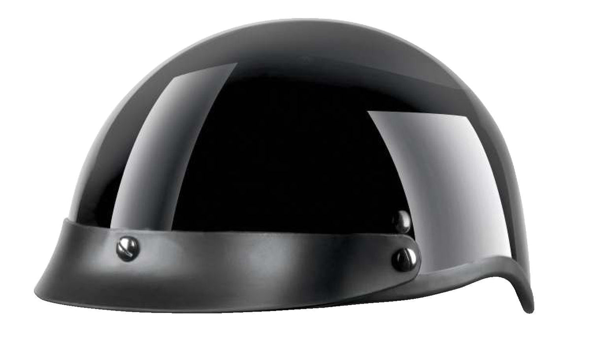 VCAN Shorty Classic Half-Shell Cruiser Helmet, Lightweight, Black, Assorted Sizes