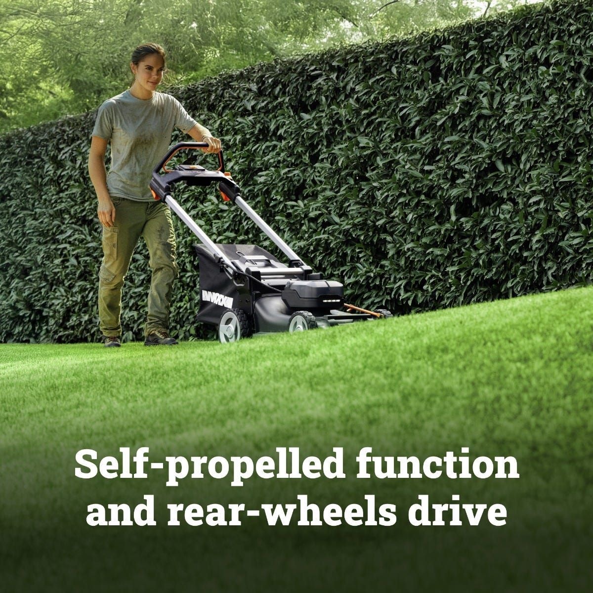 Worx 40V Nitro PowerShare 3-in-1 Self-Propelled 21-in Lawn Mower