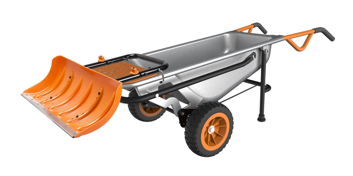 Worx Snow Plow Attachment for Worx Aerocart, features Galvanized Steel Wear Strip