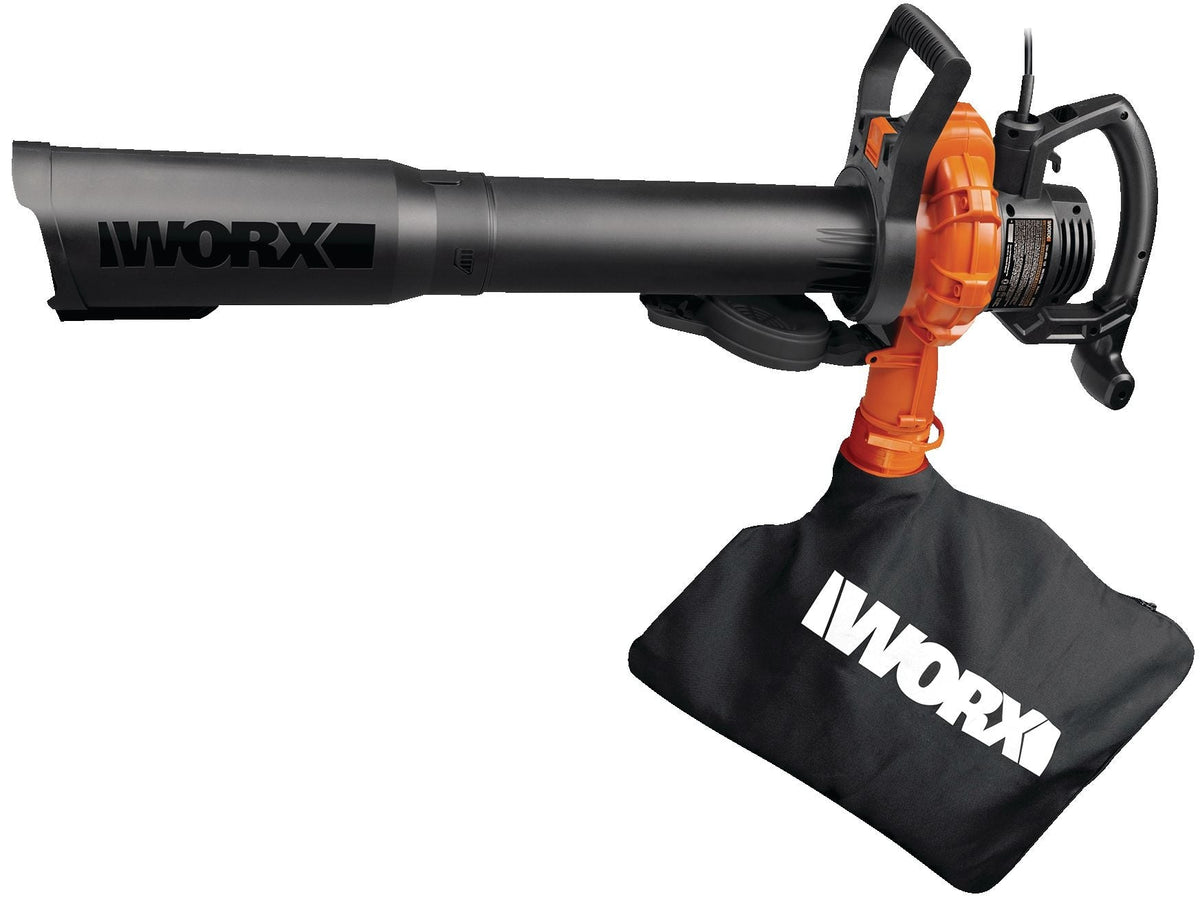 WORX WG518 12 Amp 385CFM Electric Leaf Blower, Vacuum & Mulcher