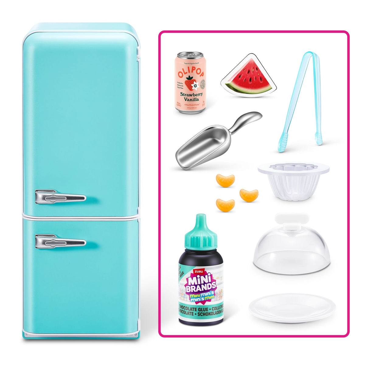 Zuru Mini Brands Fill The Fridge Surprise Playset Capsule for Ages 8+, Assorted Figures
