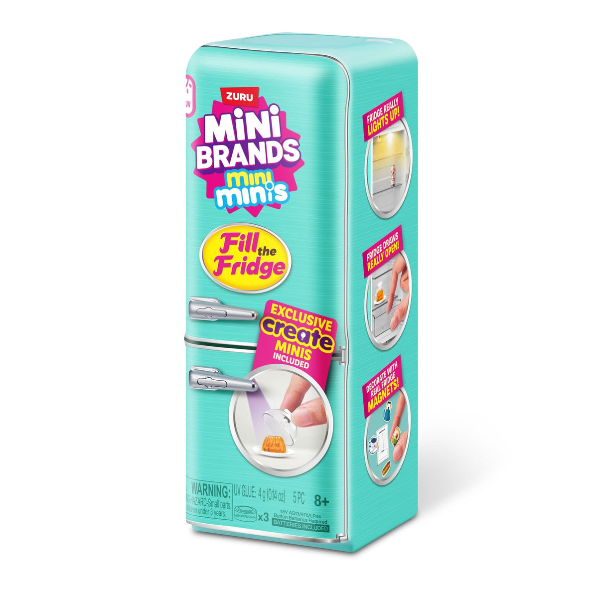 Zuru Mini Brands Fill The Fridge Surprise Playset Capsule for Ages 8+, Assorted Figures