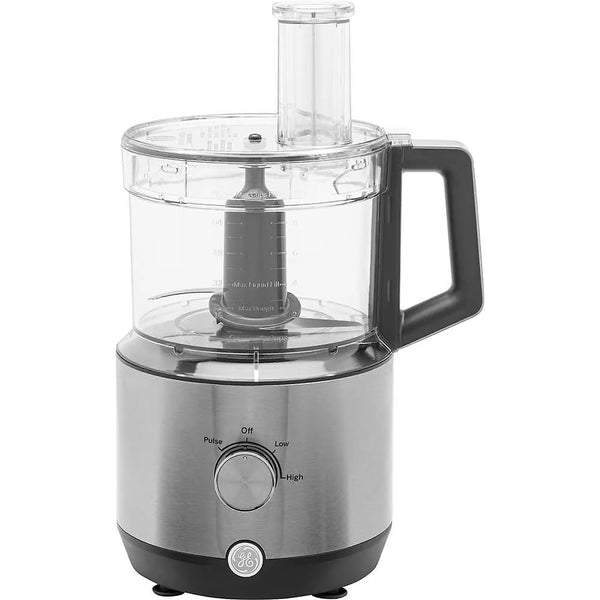 GE 550-Watt 12-Cup Food Processor with Accessories and Stainless Steel Blades, Stainless Steel Z8
