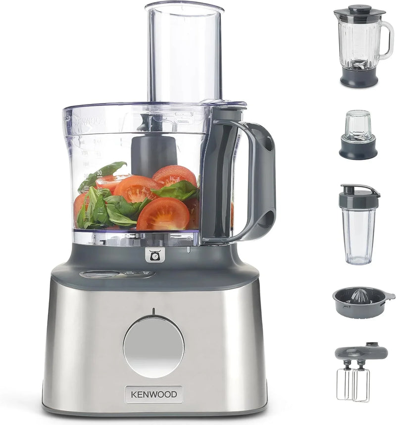 Multifunctional compact food processor, with built-in scale, equipped with 11 accessories, designed small yet powerful. M2