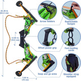 2. Master Controller Bow, 20 Zynix Whistle Arrows, 2 Parachute Replacement Parts, 2 Shoulder Straps and 4 Arrow Bags - Long-distance Outdoor Equipment