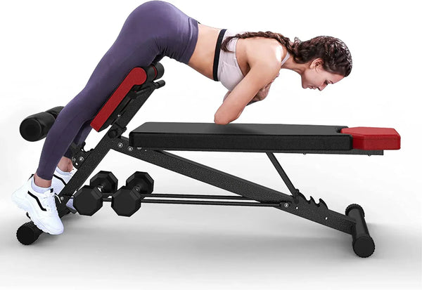 FINER FORM Multi-Functional Adjustable Weight Bench for Total Body Workout H6