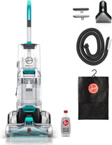 Hoover SmartWash Automatic Carpet Cleaner Machine, for Carpet and Upholstery, Deep Cleaning Carpet Shampooer, Carpet Deodorizer and Pet Stain Remover FH52000, Turquoise