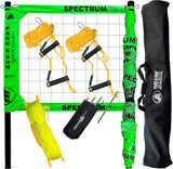 Adjustable professional outdoor volleyball net system