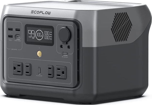 EcoFlow RIVER 2 Max Portable Power Station 512Wh Capacity.Solar Generator.1000W AC Output for Outdoor Camping.Home Backup.Emergency.RV.off-Grid O0