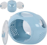 Portable pet backpack-style transportation case, space capsule-style backpack-style pet backpack, suitable for small dogs, cats and small pets (white version)